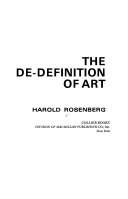 The de-Definition of Art